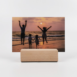 Acrylic Photo Frame with Wooden Stand 6"x4"