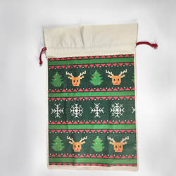Santa Claus Drawstring Bags 21"x32" (One Side Printing)