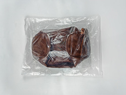 Dark Brown PU Toiletry Bag (Two Sided Custom)