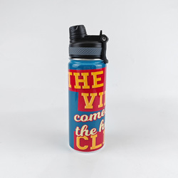 Insulated Water Bottle with Dual-use Lid (18oz)