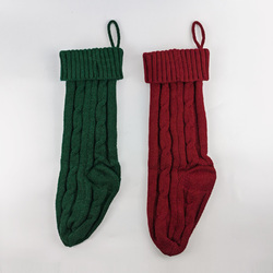 Custom Embroidered Knitted Christmas Stocking