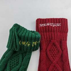 Custom Embroidered Knitted Christmas Stocking