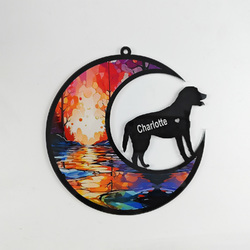 Personalized Labrador Retriever Dog Memorial Suncatcher Ornament-83