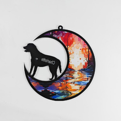 Personalized Labrador Retriever Dog Memorial Suncatcher Ornament-83