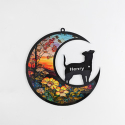 Personalized Jack Russell Dog Memorial Suncatcher Ornament-07