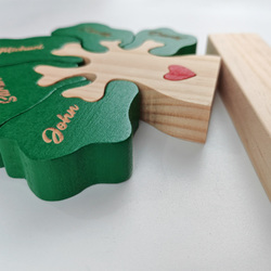 Wooden Tree Family Puzzle with 5 Names