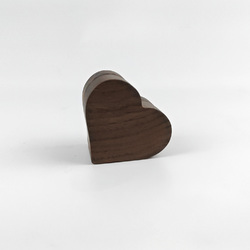 Personalized Heart Shaped Wooden Ring Box