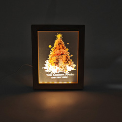 Custom Acrylic Plaque Picture Frame With Light