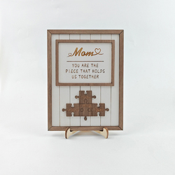 Wooden Puzzle Sign with 5 Names（20X25cm）