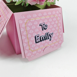 3D Pop Up Floral Box Greeting Card