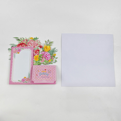 3D Pop Up Floral Box Greeting Card