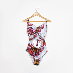 Women's Twist Front Tie Back Swimsuit (Model S57)