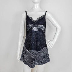 Lace Low Cut Backless Cami Pajama Dress (Model D72)