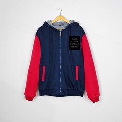 Zip-Up Thickened Fleece-Lined Hoodie