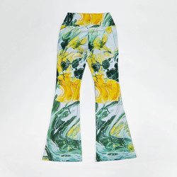 Women's V-Crossover High Waisted Flare Leggings