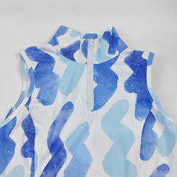 Custom Sleeveless Sport Dress with Zipper Pocket & Inner Shorts