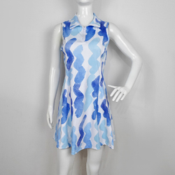 Custom Sleeveless Sport Dress with Zipper Pocket & Inner Shorts
