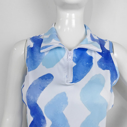 Custom Sleeveless Sport Dress with Zipper Pocket & Inner Shorts