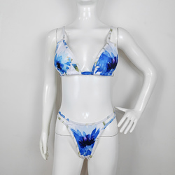V Neck Triangle Bikini Sets