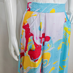 Elastic Waist Pocket Midi Skirt