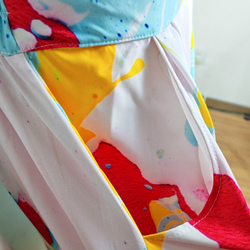 Elastic Waist Pocket Midi Skirt
