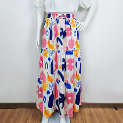 Tether High Waist Tiered Maxi Skirt