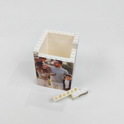 Personalized Building Bricks Pencil Pot