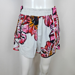 Elastic High Waist Zipper Pocket Active Shorts