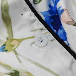 Lapel Pocket Button Short Pajama Sets