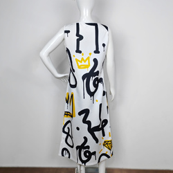 Sleeveless Open Fork Long Dress (Model D08)