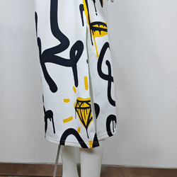 Sleeveless Open Fork Long Dress (Model D08)