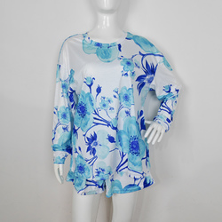 Long Sleeve & Lace-up Shorts Pajama Sets