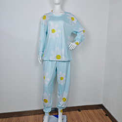 Women's Tether Leg Binding Long Pajama Sets