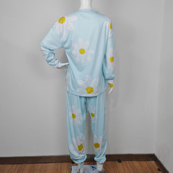 Women's Tether Leg Binding Long Pajama Sets