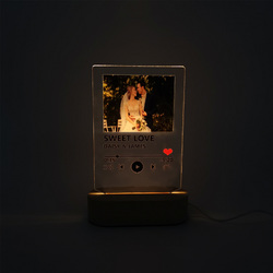 Acrylic Photo Panel with Lighted Stand