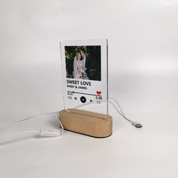 Acrylic Photo Panel with Lighted Stand