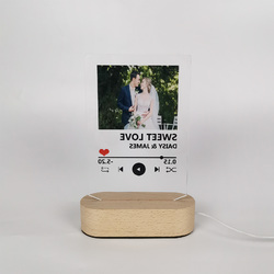 Acrylic Photo Panel with Lighted Stand