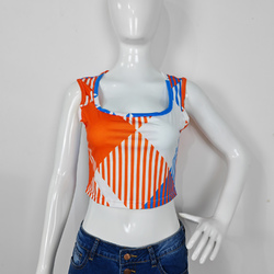 Square Neck Crop Tank Tops