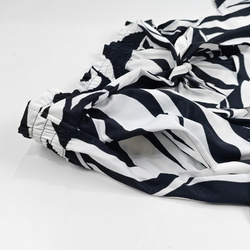 All Over Print Wide Leg Pants with Belt