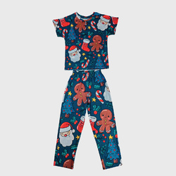 Big Girls' Crew Neck Pajama Set (Model Sets 31)