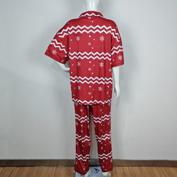 Women's V-Neck Pajama Set (Model Sets 32)