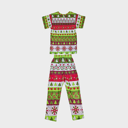 Big Boys' Crew Neck Pajama Set (Model Sets 31)