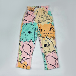 Custom Big Kids' Flannel Pajama Trousers (Model L76)