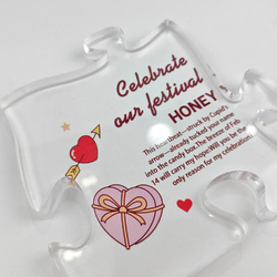 Personalized Puzzle Shaped Acrylic Plaque