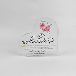 Personalized Heart Shaped Acrylic Plaque