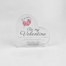 Personalized Heart Shaped Acrylic Plaque