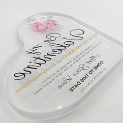 Personalized Heart Shaped Acrylic Plaque