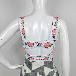 Knotted Back Cutout Sports Bra