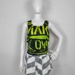 Backless Split Knotted Yoga Active Tank Tops