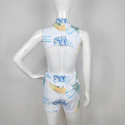 Half-Zip Backless Sport Jumpsuit